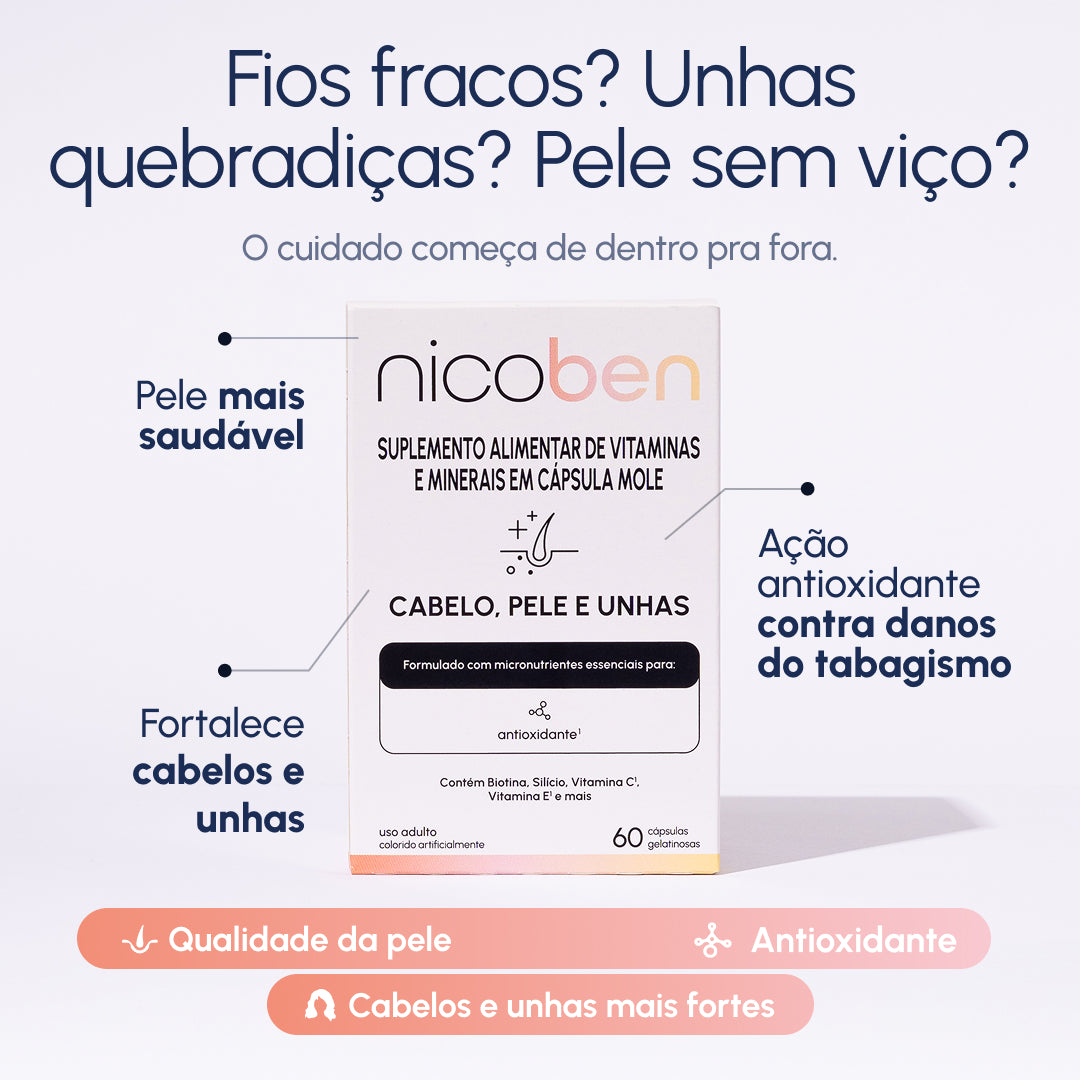 Nicoben Cabelo, Pele e Unhas