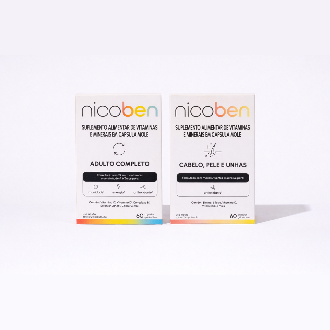 Combo Adulto e Cabelo, Pele e Unhas